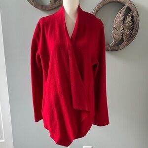 Eileen Fisher Vibrant Red Women's Cardigan XL